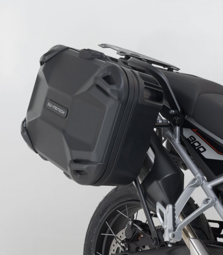 Maletas Laterales con Soporte DUSC Negras 41/33 L Triumph Tiger 900 Alpine/Desert Edition (25), GT/Rally Pro (23) SW-MOTECH K...