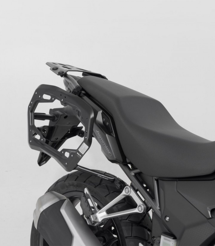 Seitenkoffer mit Träger AERO ABS Schwarz 25/25 L Honda CB500F/X (12-18), CBR500R (12-15), NX500 (23), E-Clutch (26) SW-MOTECH KF