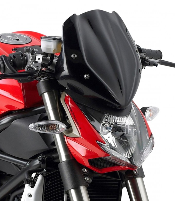 Windschild Schwarz Givi 247N für Benelli BN302, Ducati Streetfighter 848/1098, Honda CB 1000 R, Kawasaki ER-6N/F, KTM Duke