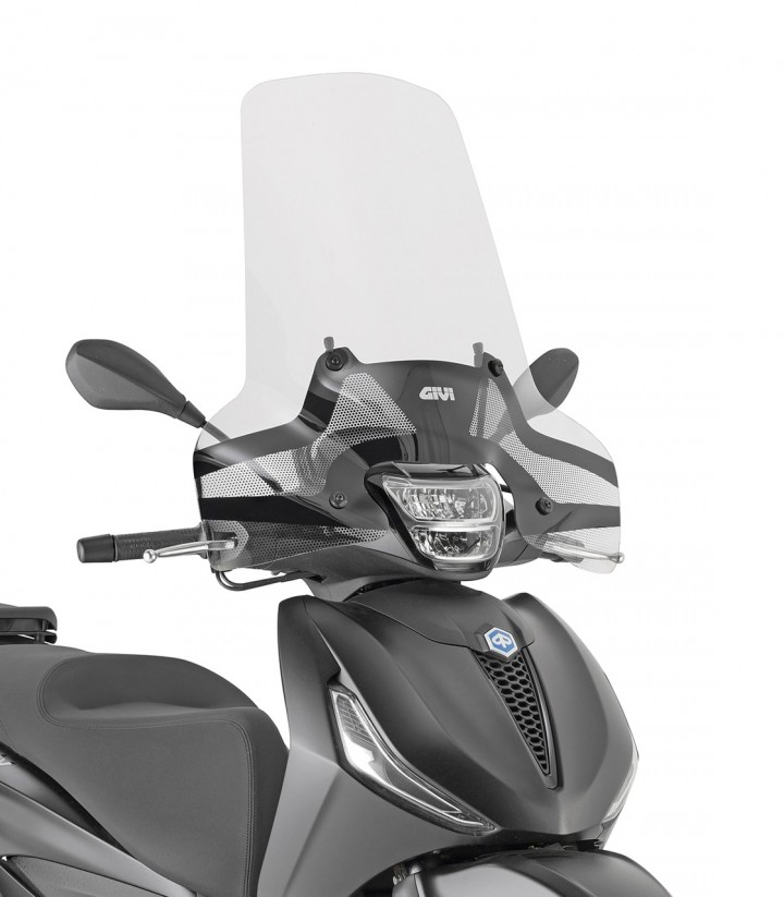 Parabrisas Transparente GIVI Piaggio Beverly 300-310-400 HPE (21-26) 5621A+A5616A 5621A+A5616A