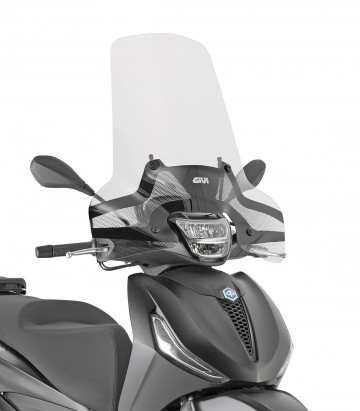 Windschild Klar GIVI Piaggio Beverly 300/310/400 HPE (21-26) 5621A+A5616A