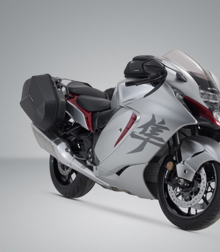 Maletas Laterales con Soporte AERO ABS Negras 25/25 L Suzuki GSX 1300 R Hayabusa (20) SW-MOTECH KFT.05.987.60000/B KFT.05.987...