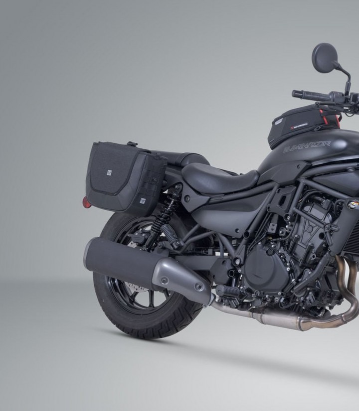 Bolsas Laterales SW-MOTECH Legend Gear + Soportes V-LOC 16/11 L Kawasaki Eliminator 500 (23) BC.HTA.08.604.22000