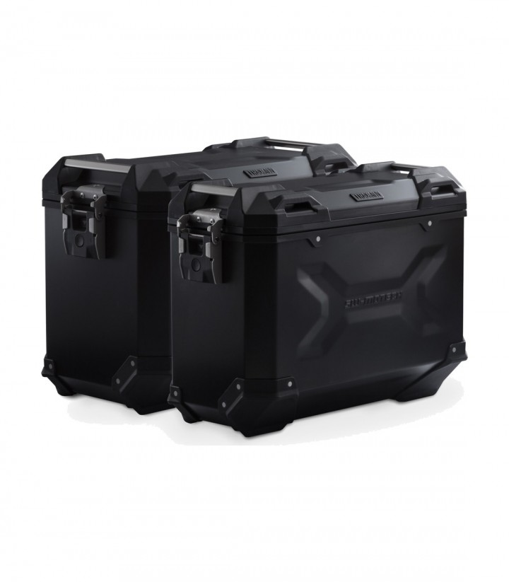 Maletas Laterales con Soporte TRAX ADV Negras 45/37 L Kawasaki KLE500 (26) SW-MOTECH KFT.08.084.70200/B