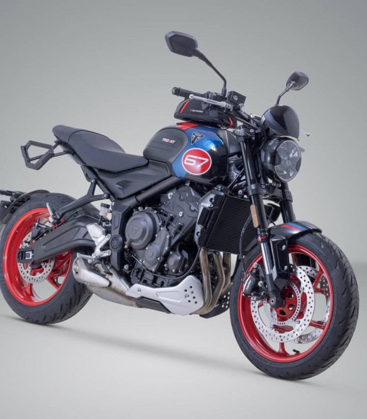 Soporte Lateral Izquierdo V-LOC Triumph Trident 660 (21-25) SW-MOTECH VMC.11.842.10000