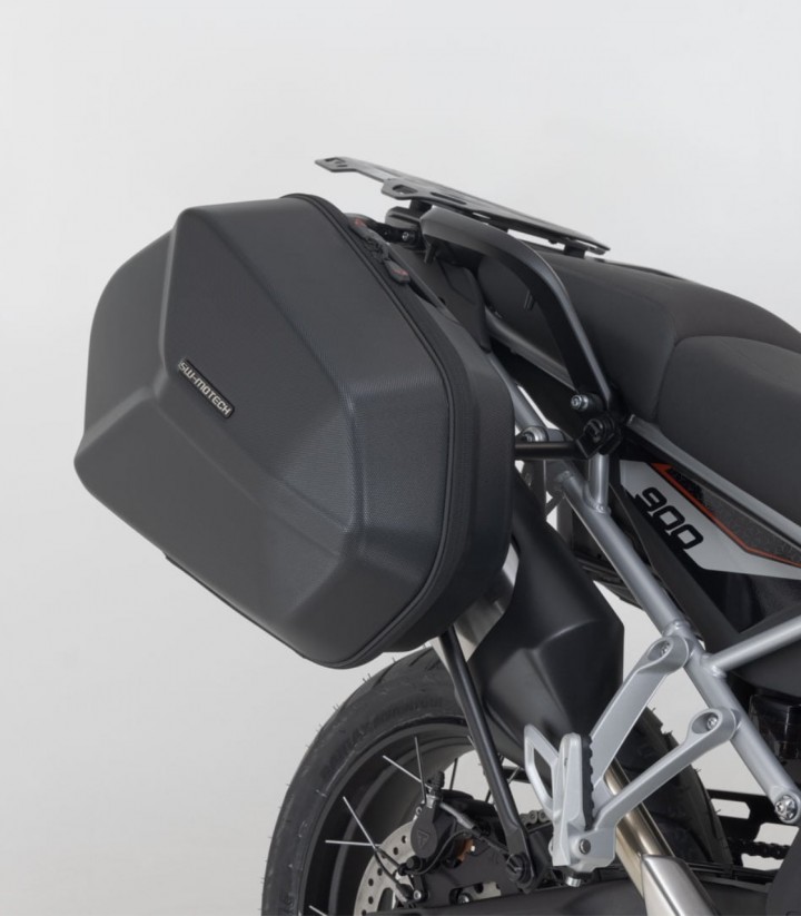 Maletas Laterales con Soporte AERO ABS Negras 25/25 L Triumph Tiger 900 Alpine/Desert Edition (25), GT/Rally Pro (23) SW-MOTE...