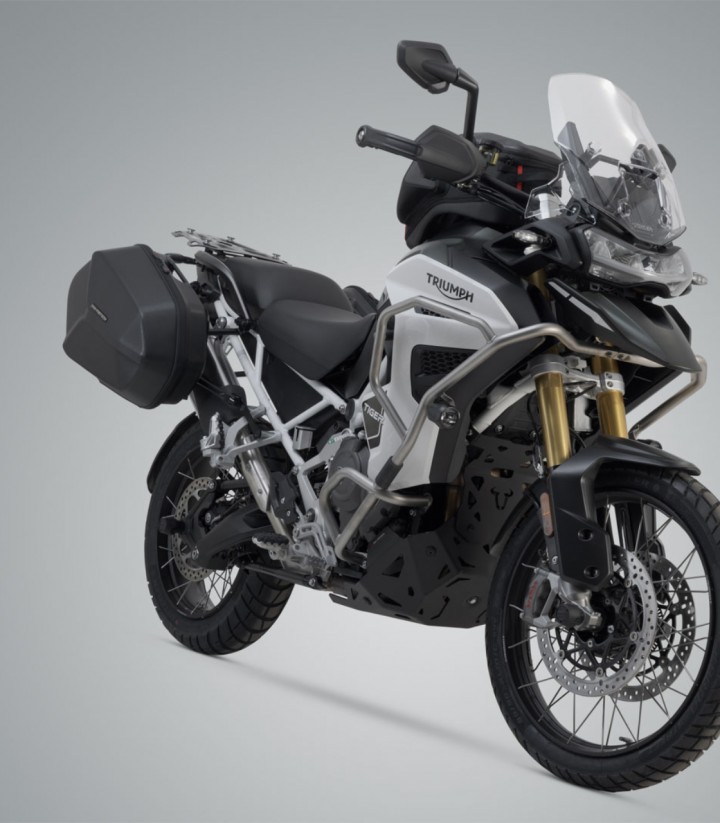 Seitenkoffer mit Träger AERO ABS Schwarz 25/25 L Triumph Tiger 1200 GT/Rally Explorer (22) SW-MOTECH KFT.11.905.60202/B