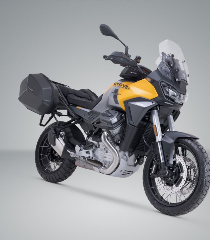 SW-MOTECH AERO ABS 25/25 L Side Cases with Carrier for Moto Guzzi Stelvio (23) Black KFT.17.624.60100/B KFT.17.624.60100/B