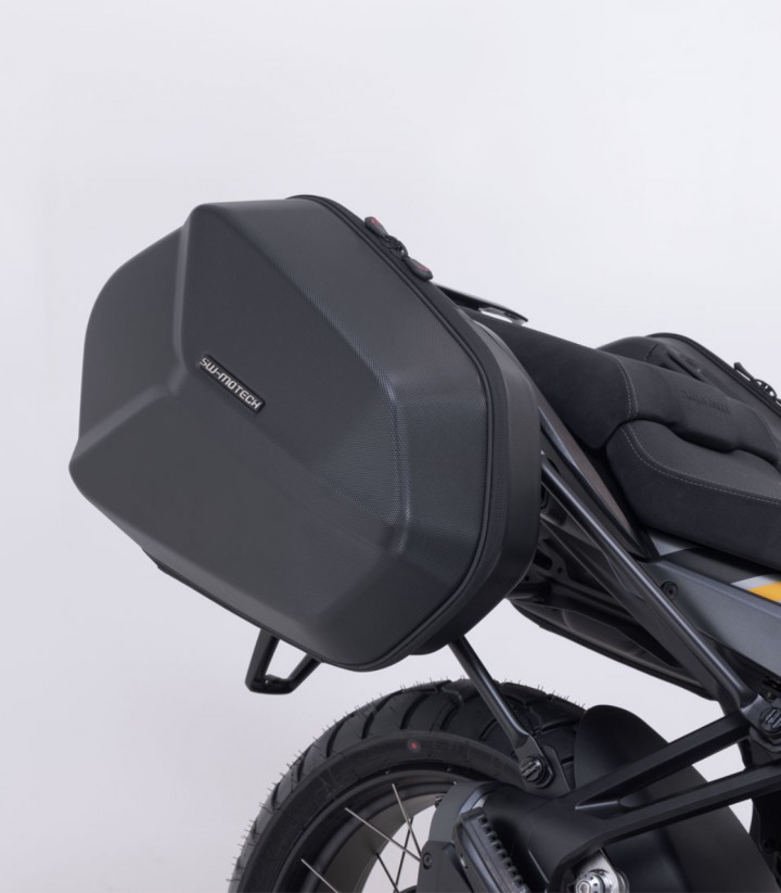 Maletas Laterales con Soporte AERO ABS Negras 25/25 L Moto Guzzi Stelvio (23) SW-MOTECH KFT.17.624.60100/B KFT.17.624.60100/B