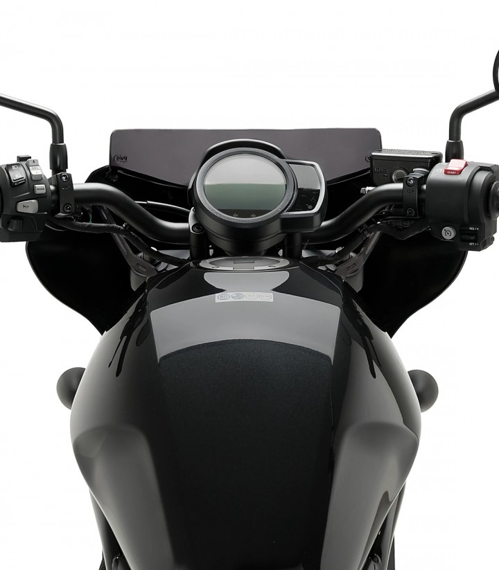 Halbverkleidung Puig Mirage Sport Honda CMX 1100 Rebel (21-26) Glänzend schwarz / Dunkel getönt 21460F