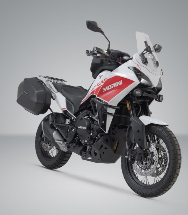 Maletas Laterales con Soporte AERO ABS Negras 25/25 L Moto Morini X-Cape 650 (21) SW-MOTECH KFT.23.017.60100/B KFT.23.017.601...