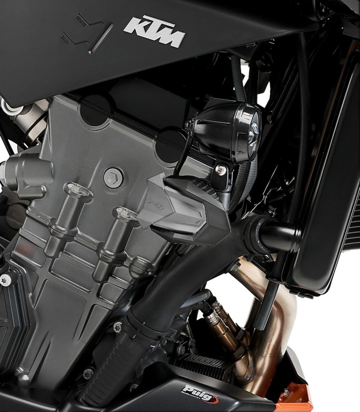 Topes Anticaída R19 Puig 9674N para KTM 790 Duke (19-20, 22-24, 26), 890 Duke/GP/R (20-25)