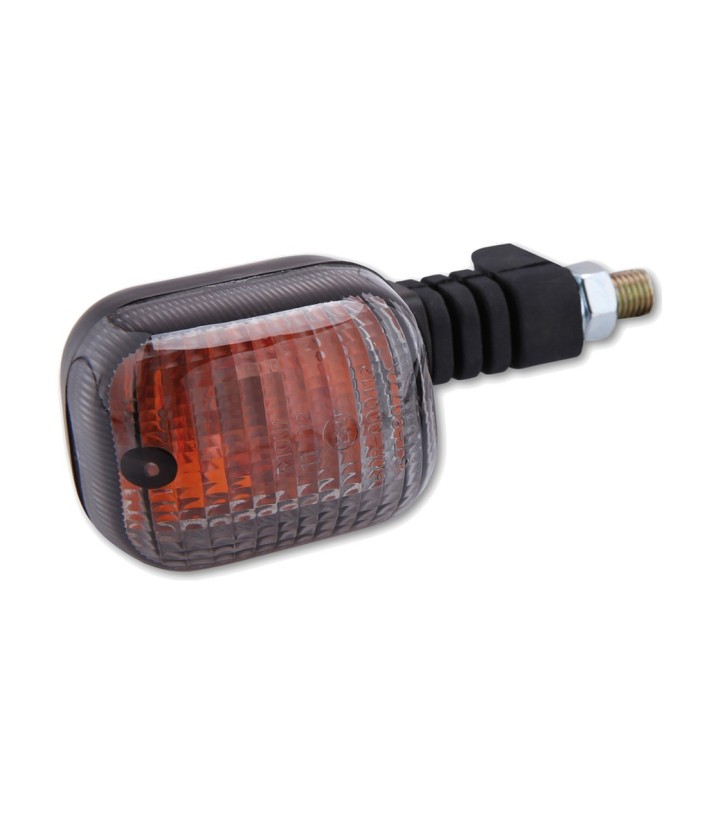 Blinker Highsider Duc Style Schwarz mit getöntem Glas