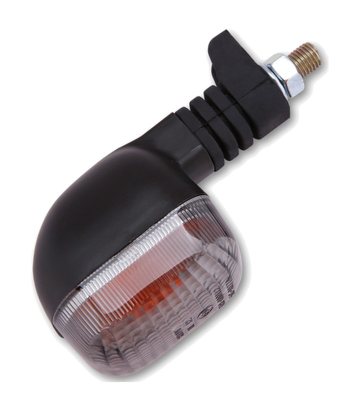 Intermitente Highsider Duc Style Negro con Cristal Ahumado