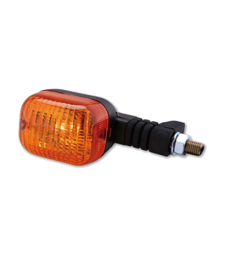 Intermitente Highsider Duc Style Negro con Cristal Naranja