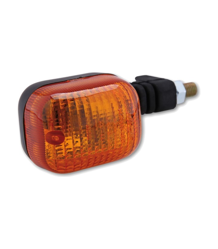 Intermitente Highsider Duc Style Negro con Cristal Naranja