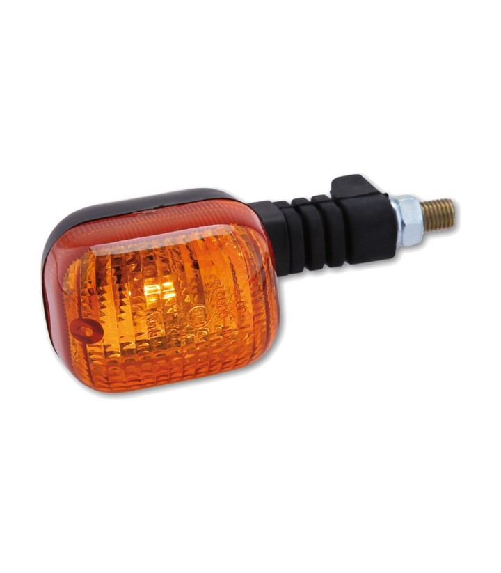 Intermitente Highsider Duc Style Negro con Cristal Naranja