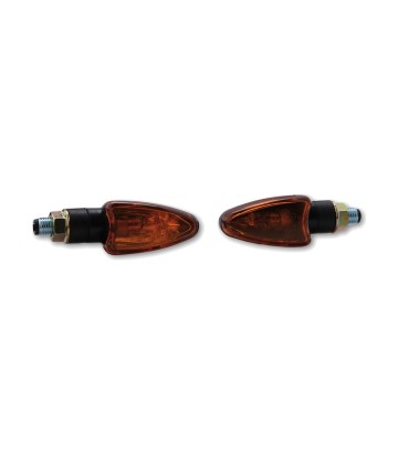 Blinker Highsider Arrow Mini Schwarz mit orangefarbenem Glas