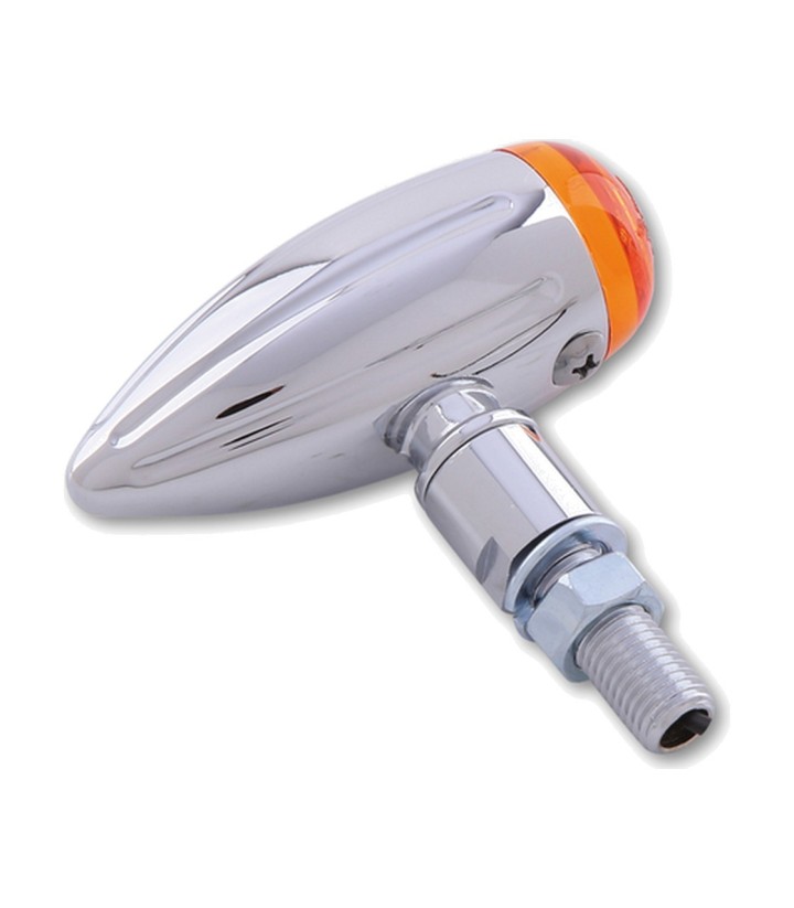 Intermitentes Highsider Micro-Bullet Cromado con Cristal Naranja