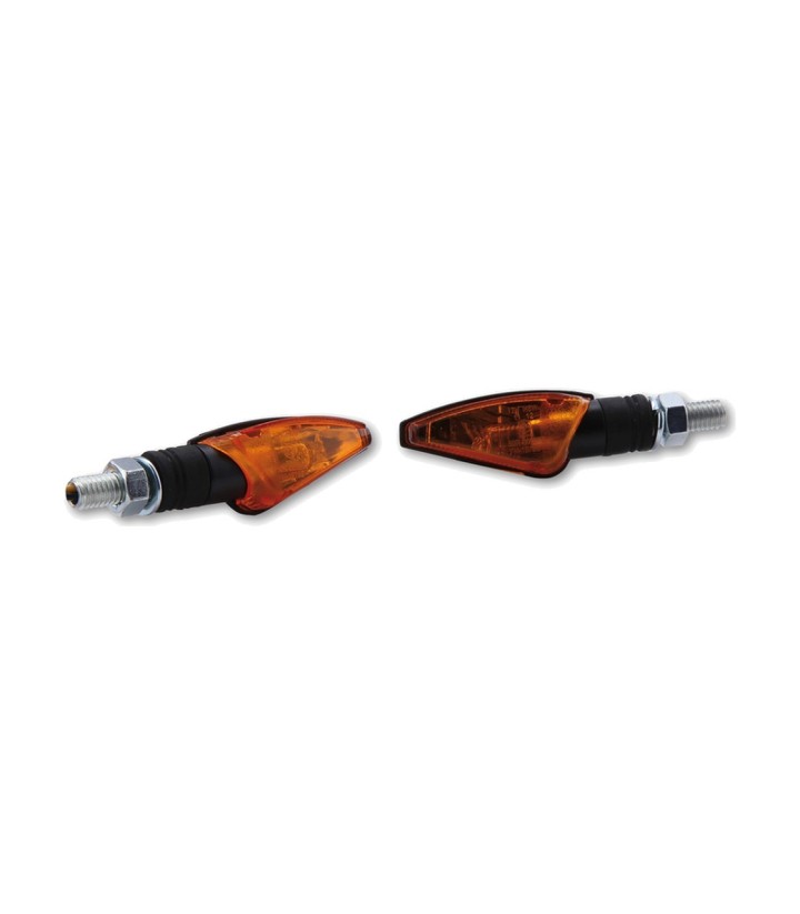 Intermitentes Highsider Toledo Negro con Cristal Naranja