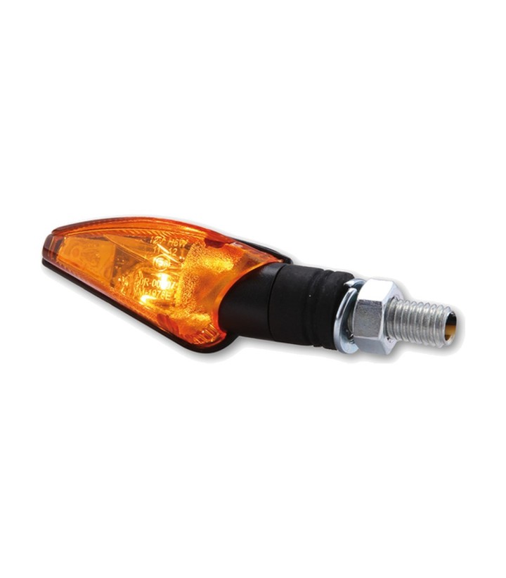 Intermitentes Highsider Toledo Negro con Cristal Naranja