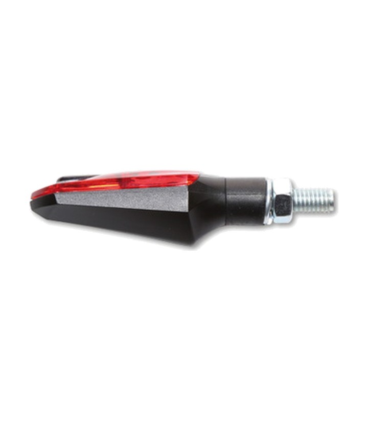 Highsider LED Turn Signals Arrowhead 3-in-1 Black with Smoked Lens