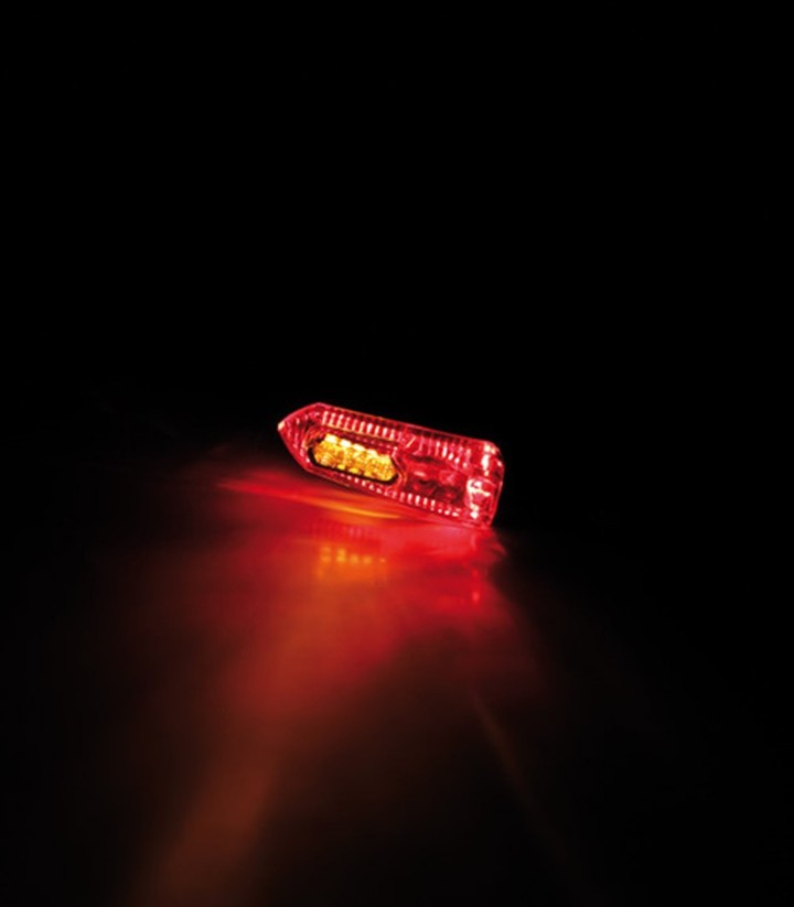 Highsider LED Turn Signals Arrowhead 3-in-1 Black with Smoked Lens