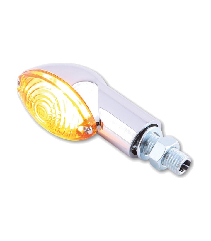 Intermitentes LED Highsider Cateye Cromado con Cristal Naranja