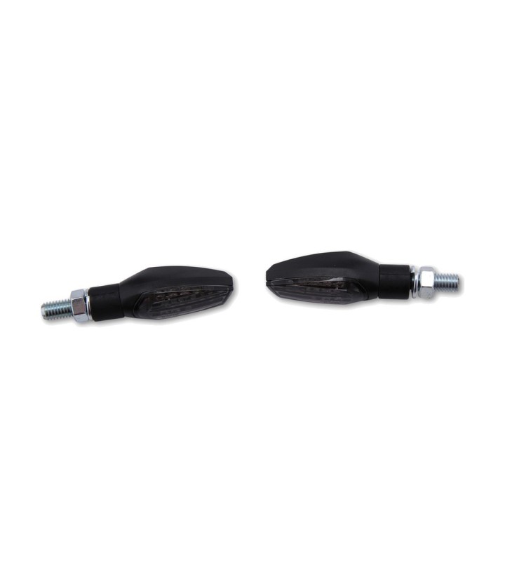 Intermitentes LED Highsider Nova Negro con Cristal Ahumado