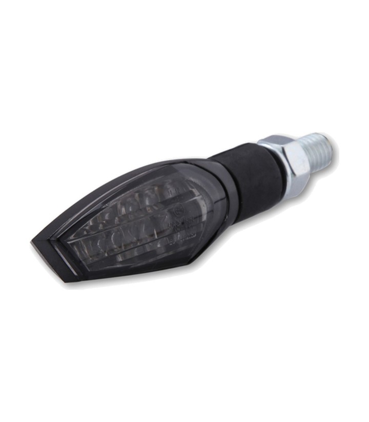 LED-Blinker Highsider Nova Schwarz mit getöntem Glas