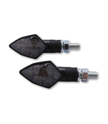 Intermitentes LED Highsider Rock Negro con Cristal Ahumado