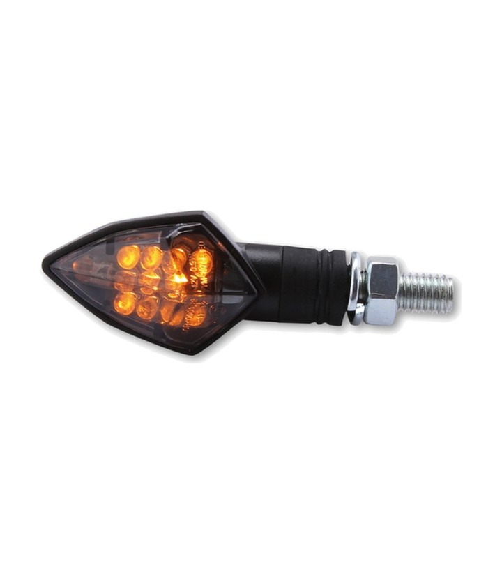 Intermitentes LED Highsider Rock Negro con Cristal Ahumado