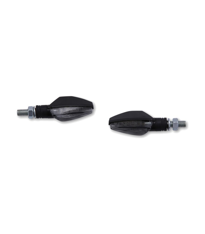Intermitentes LED Highsider Toledo Negro con Cristal Ahumado