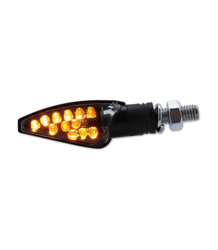 Intermitentes LED Highsider Toledo Negro con Cristal Ahumado