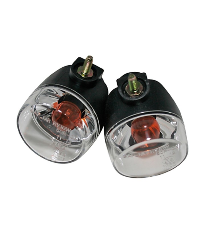 Highsider ATV Turn Signals Black with Clear Lens