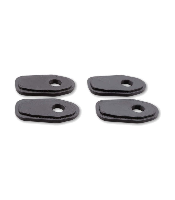 Highsider Montageplatten für Blinker Indy Spacer (3D-gedruckt) in Schwarz
