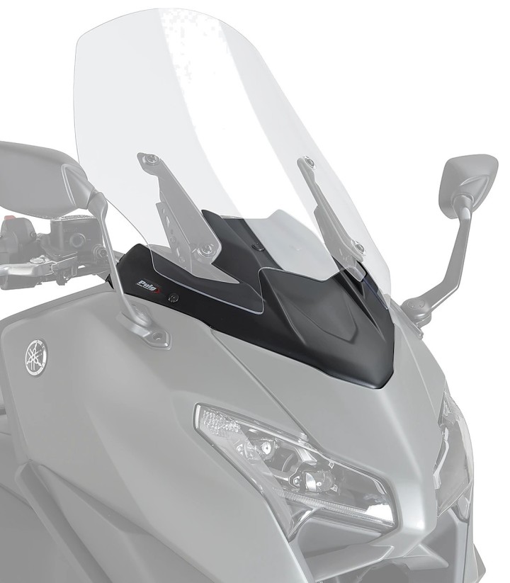 Tapa frontal Puig New Generation Sport Plus Yamaha TMAX 560 (25-26) Negro mate 22800J