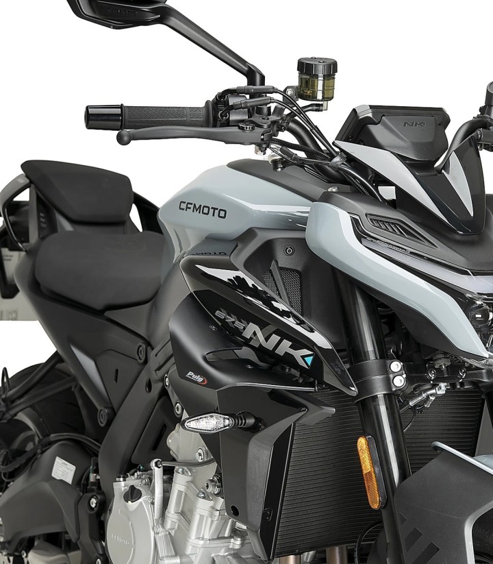 Alerones laterales D12 23063J Puig CFMOTO 675NK (25-26) Negro mate