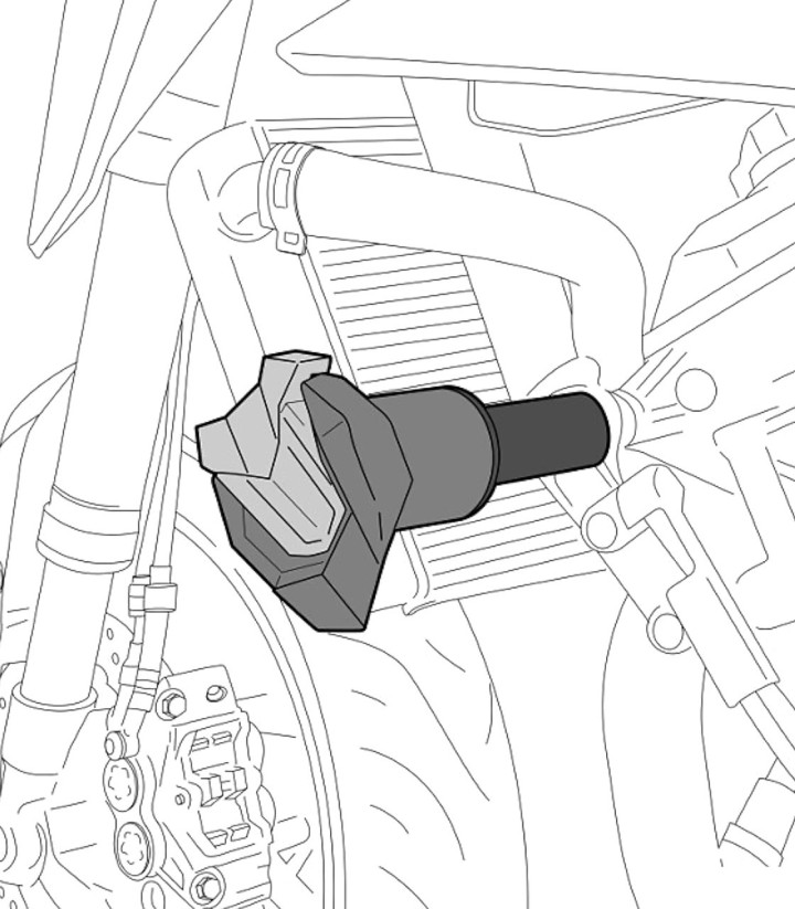 Topes Anticaída R19 Puig 6557N para varios modelos de Ducati