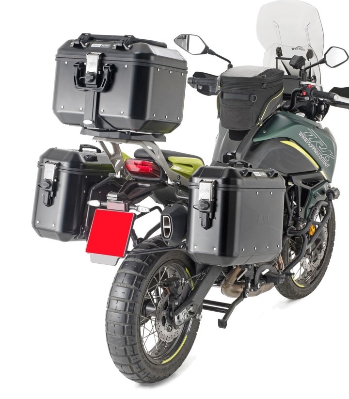 Portamaletas lateral Givi MONOKEY® para Benelli TRK 702/702 X y QJ Motor SRT 700 SX PL8717