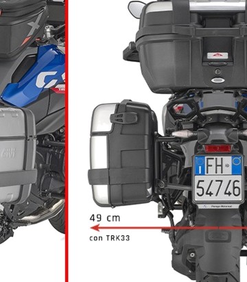 Portamaletas lateral Givi PL ONE-FIT MONOKEY® para BMW R 1300 GS PLO5143MK