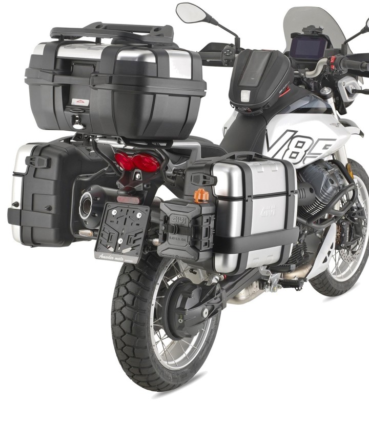 Portamaletas lateral Givi PL ONE-FIT MONOKEY® para Moto Guzzi V85 TT PLO8209MK