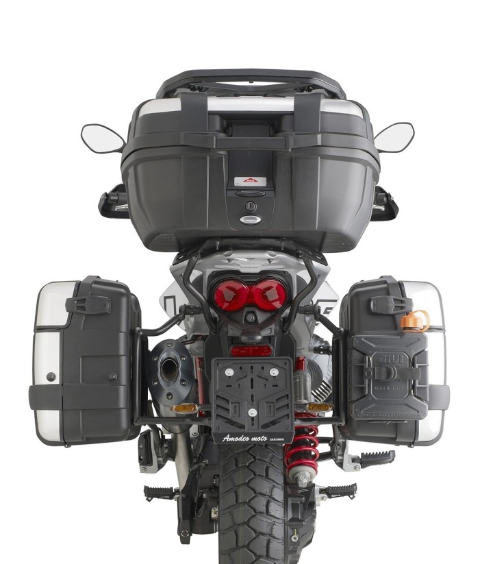 Portamaletas lateral Givi PL ONE-FIT MONOKEY® para Moto Guzzi V85 TT PLO8209MK