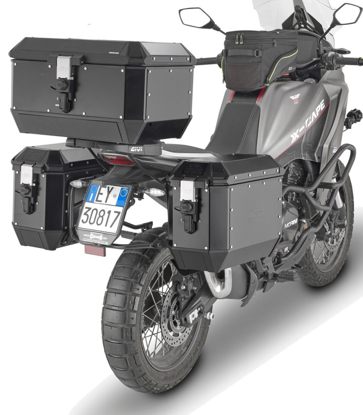 Portamaletas lateral Givi PL ONE-FIT MONOKEY® para Moto Morini X-Cape 649 PLO9350MK