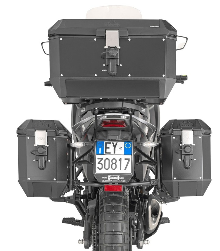 Portamaletas lateral Givi PL ONE-FIT MONOKEY® para Moto Morini X-Cape 649 PLO9350MK