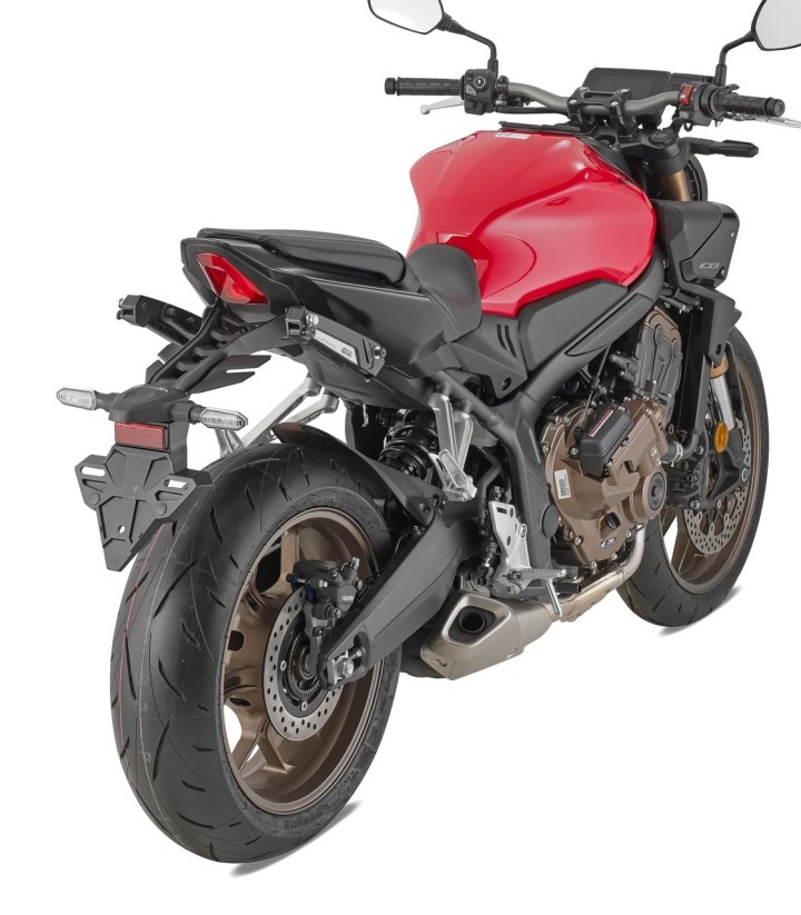 Juego de anclajes retráctiles Givi Stealth para bolsas EASY12R/EASY12L en Honda CB650R y CBR650R STL1208