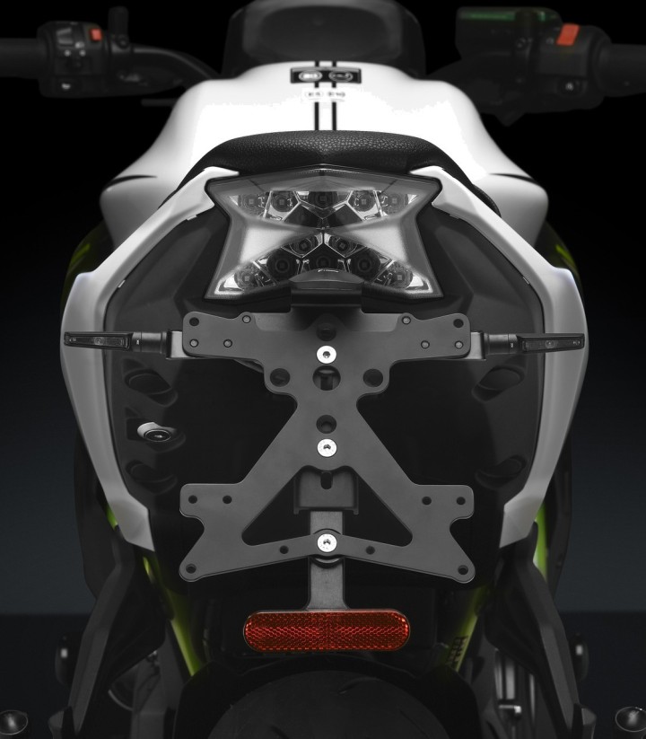 Suporte de matrícula Rizoma Fox Kawasaki Ninja 650 (17-19), Z 650 (17-24) PT321B