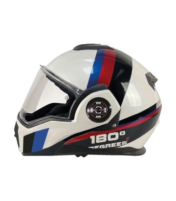 Capacete modular By City 180 Tech II Racing branco