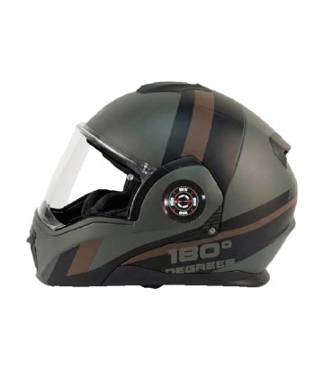 Systeemhelm By City 180 Tech II Racing groen