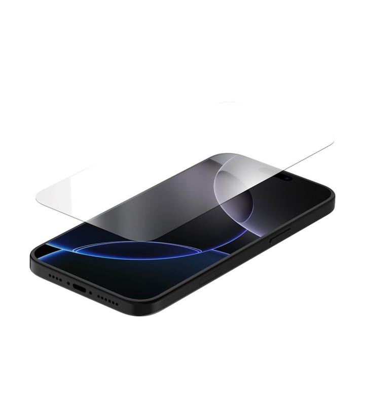 Quad Lock Displayschutz aus gehärtetem Glas für iPhone 16 Pro Max